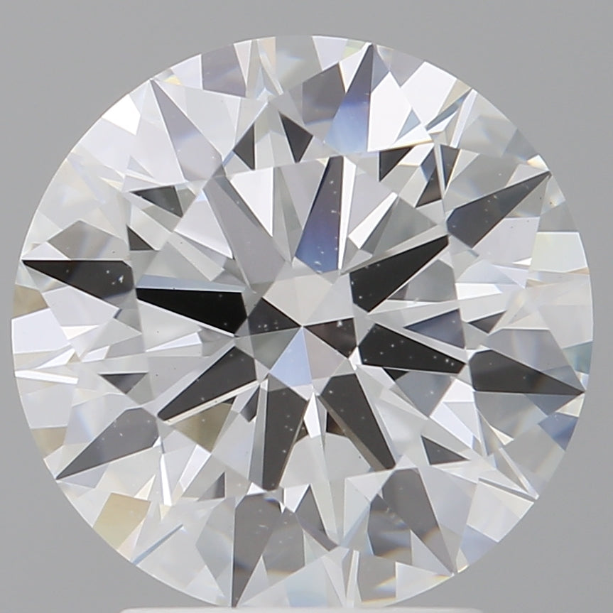 3.09 Carat Round Shaped, Ideal Cut, E Color, VVS2 Clarity, IGI Certified Lab Grown Diamond