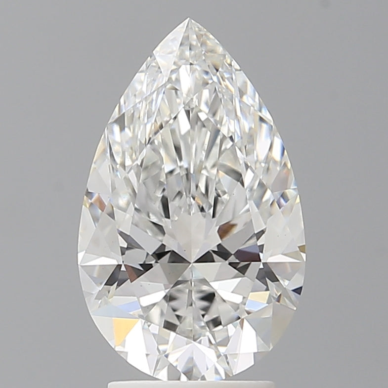 3.10 Carat Pear Shaped, Ideal Cut, E Color, VS1 Clarity, IGI Certified Lab Grown Diamond