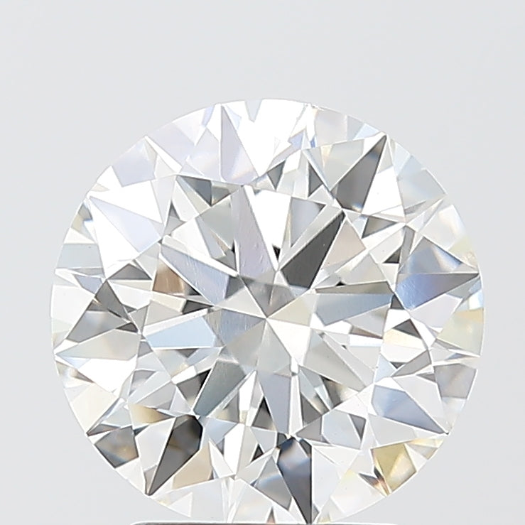3.09 Carat Round Shaped, Ideal Cut, F Color, VVS2 Clarity, IGI Certified Lab Grown Diamond