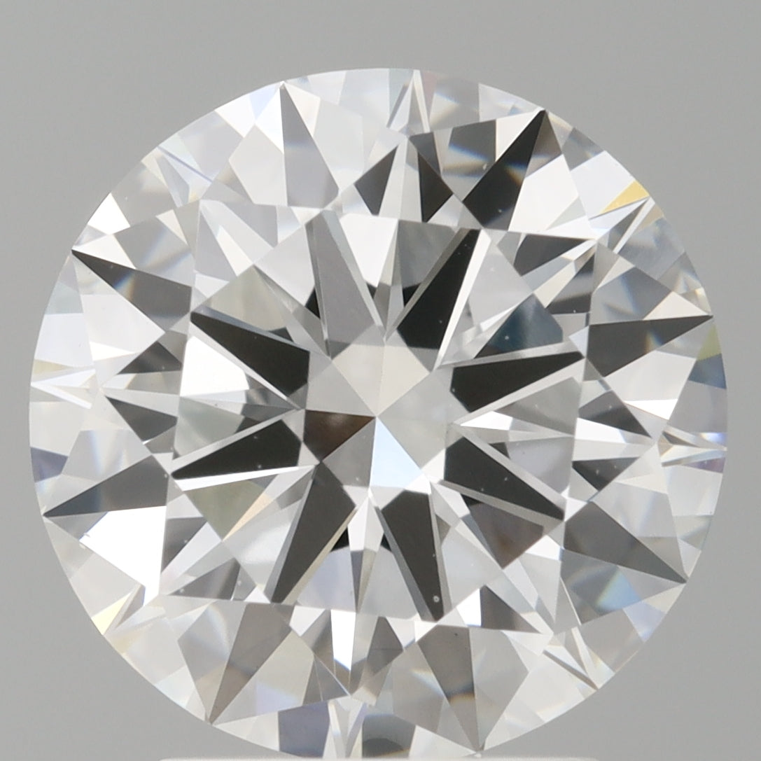 3.01 Carat Round Shaped, Excellent Cut, E Color, VS1 Clarity, IGI Certified Lab Grown Diamond