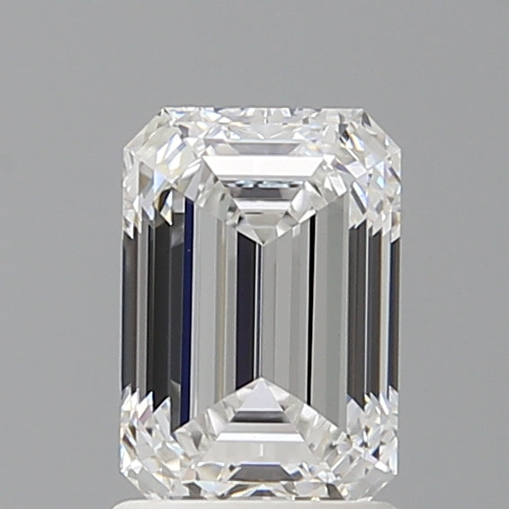 1.57 Carat Emerald Shaped, Ideal Cut, D Color, VVS2 Clarity, IGI Certified Lab Grown Diamond