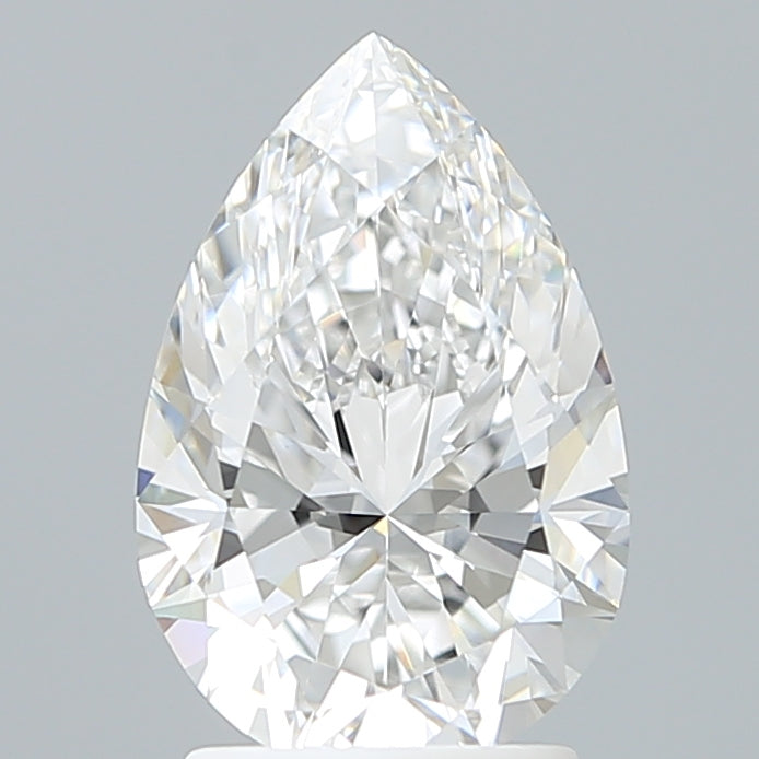 2.27 Carat Pear Shaped, Ideal Cut, F Color, VVS2 Clarity, IGI Certified Lab Grown Diamond