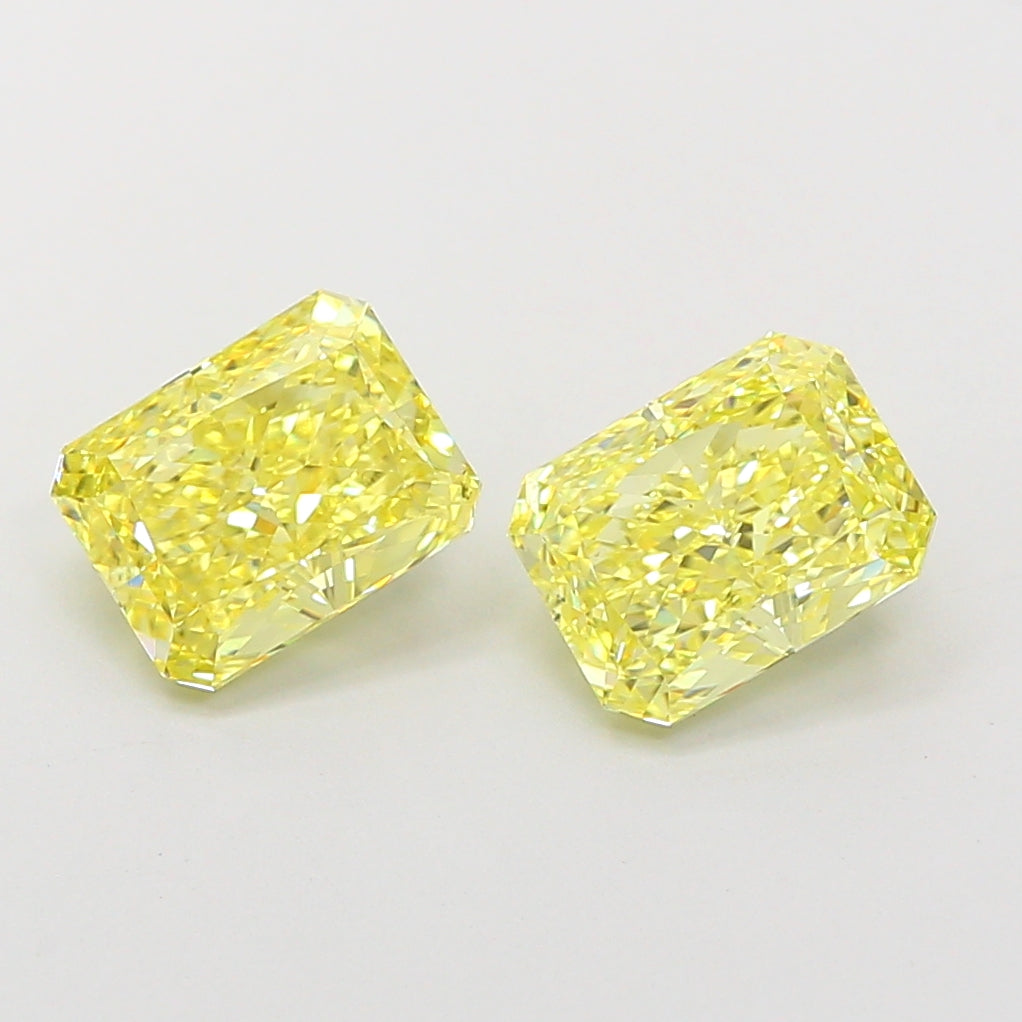 1.54 Carat Radiant Shaped, Ideal Cut, VVS2 Clarity, IGI Certified Lab Grown Diamond