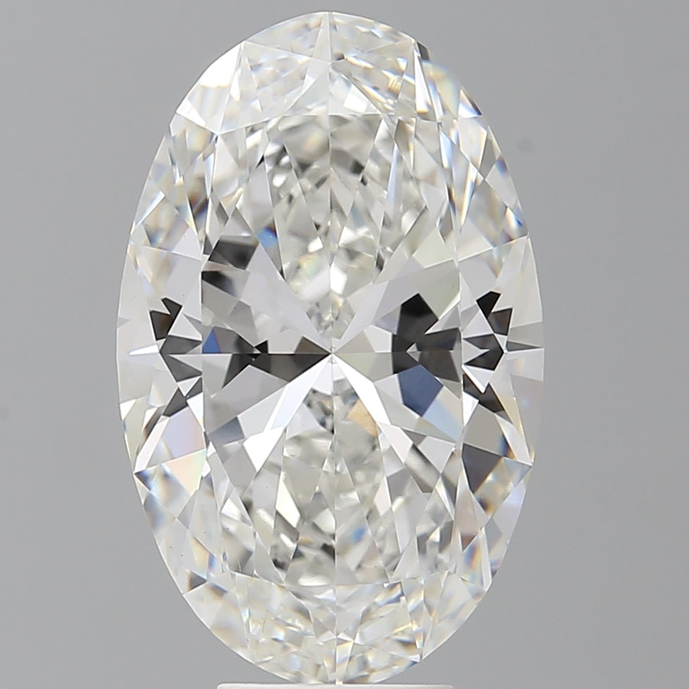 7.58 Carat Oval Shaped, Ideal Cut, F Color, VVS2 Clarity, IGI Certified Lab Grown Diamond