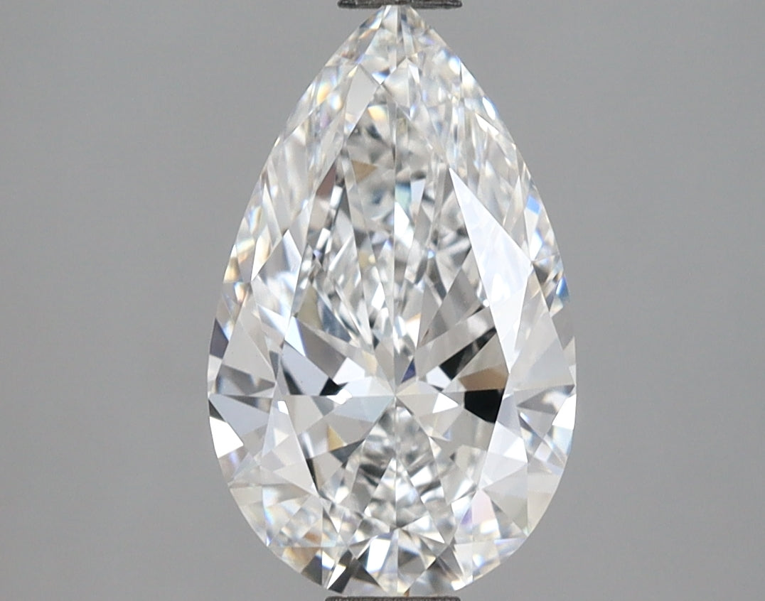 2.00 Carat Pear Shaped, Ideal Cut, D Color, VS1 Clarity, IGI Certified Lab Grown Diamond