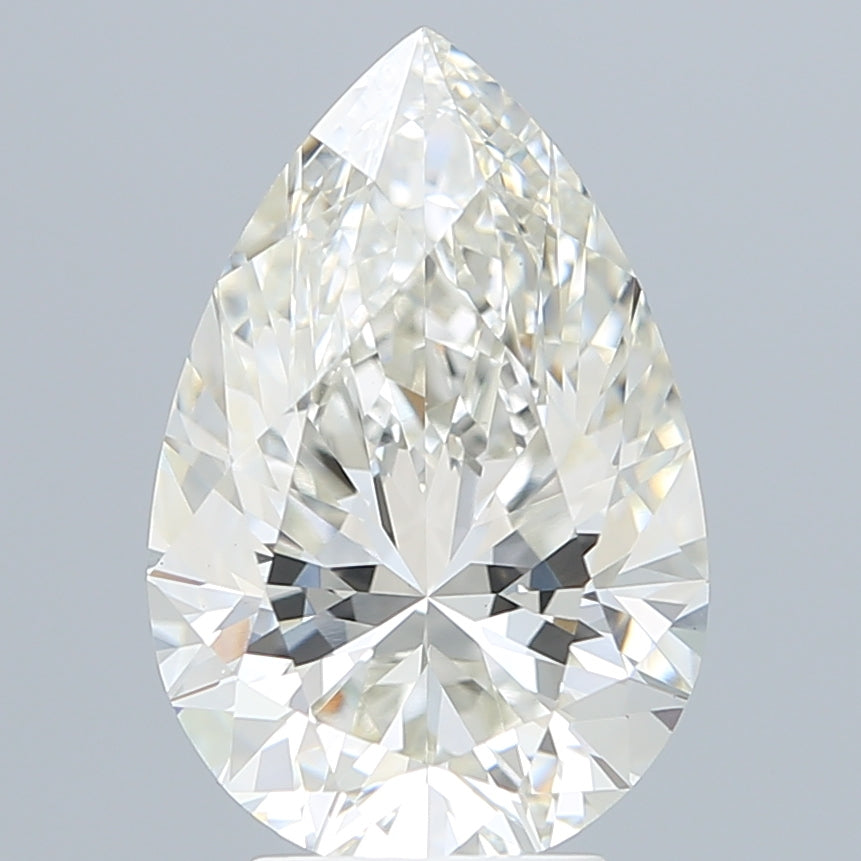 4.41 Carat Pear Shaped, Excellent Cut, G Color, VVS2 Clarity, IGI Certified Lab Grown Diamond