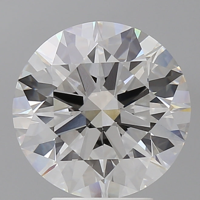 4.10 Carat Round Shaped, Ideal Cut, F Color, VVS2 Clarity, IGI Certified Lab Grown Diamond