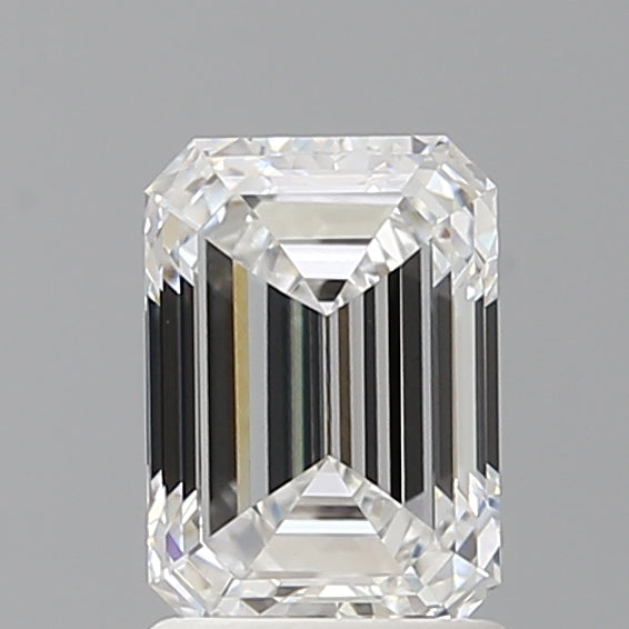 1.59 Carat Emerald Shaped, Ideal Cut, D Color, VVS2 Clarity, IGI Certified Lab Grown Diamond