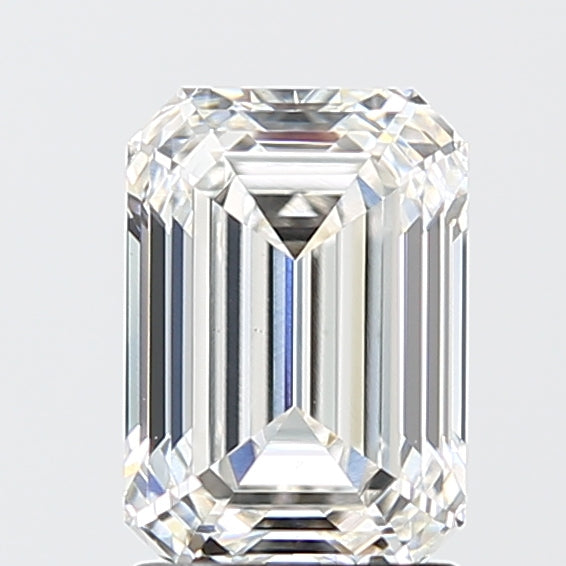 2.10 Carat Emerald Shaped, Ideal Cut, F Color, VS1 Clarity, IGI Certified Lab Grown Diamond
