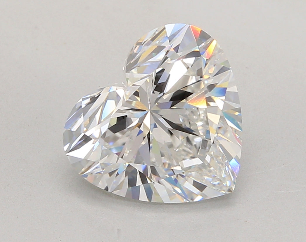 4.07 Carat Heart Shaped, Ideal Cut, E Color, VVS2 Clarity, IGI Certified Lab Grown Diamond