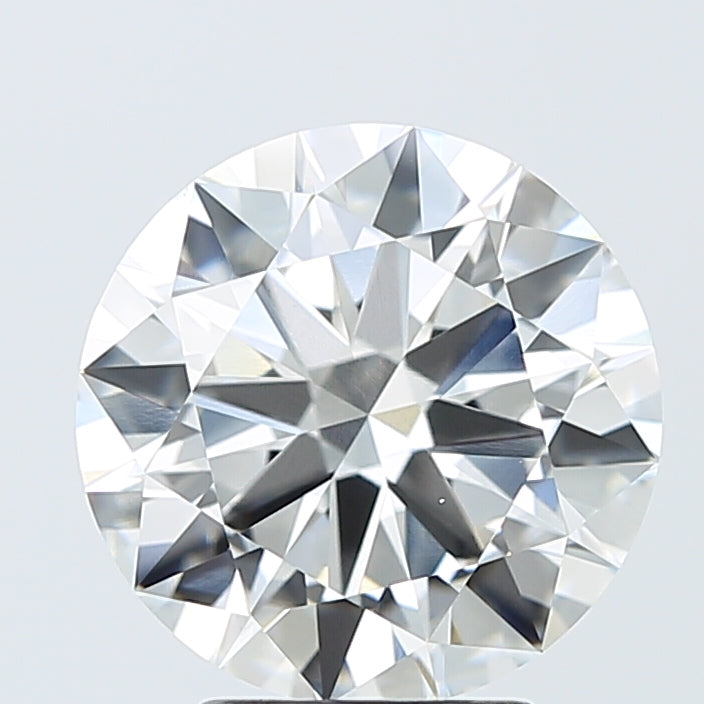 4.06 Carat Round Shaped, Excellent Cut, F Color, VVS2 Clarity, IGI Certified Lab Grown Diamond