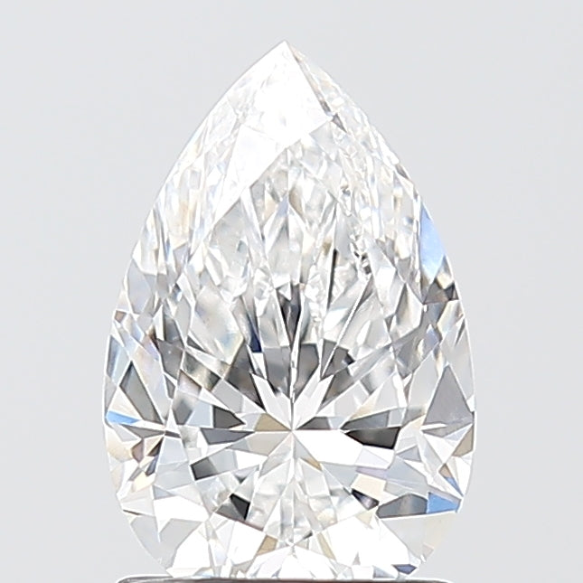 1.52 Carat Pear Shaped, Excellent Cut, D Color, VVS2 Clarity, IGI Certified Lab Grown Diamond
