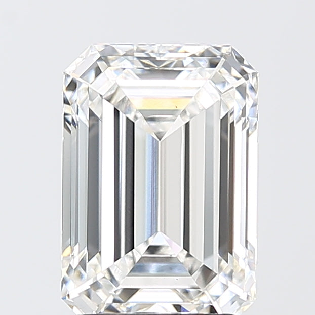 3.10 Carat Emerald Shaped, Ideal Cut, E Color, VS1 Clarity, IGI Certified Lab Grown Diamond
