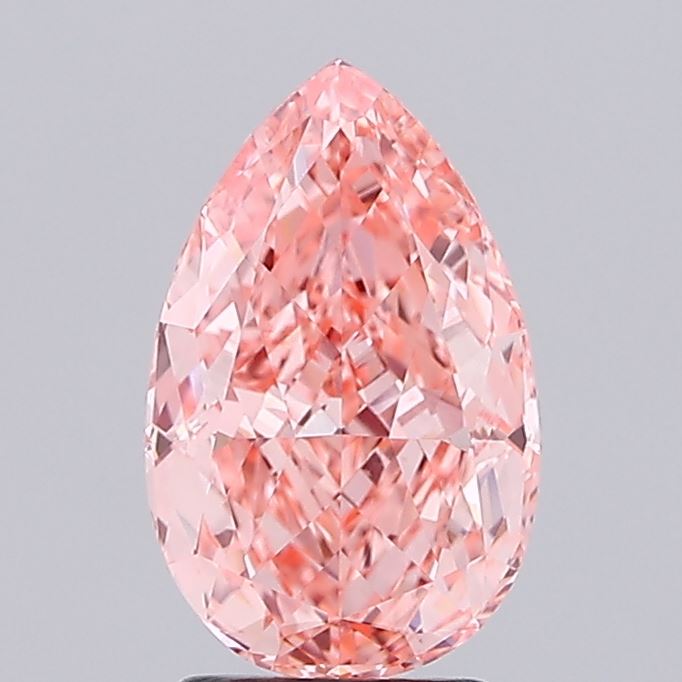3.04 Carat Pear Shaped, Excellent Cut, VVS2 Clarity, IGI Certified Lab Grown Diamond