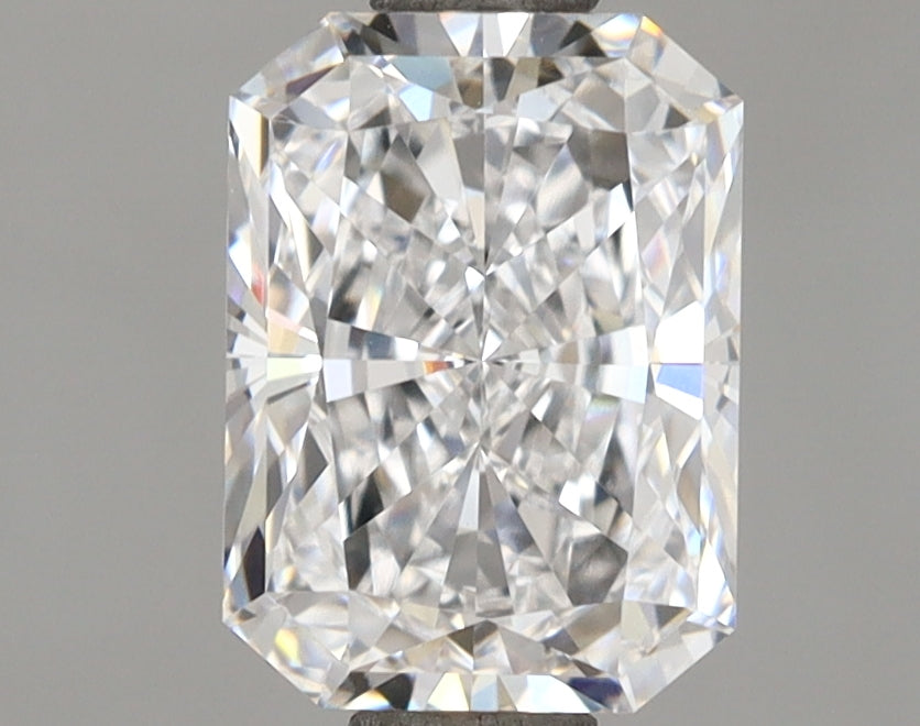 1.55 Carat Radiant Shaped, Ideal Cut, D Color, VVS1 Clarity, IGI Certified Lab Grown Diamond