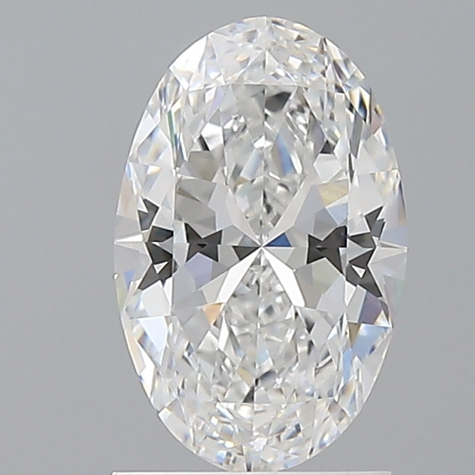 1.58 Carat Oval Shaped, Ideal Cut, D Color, VVS2 Clarity, IGI Certified Lab Grown Diamond
