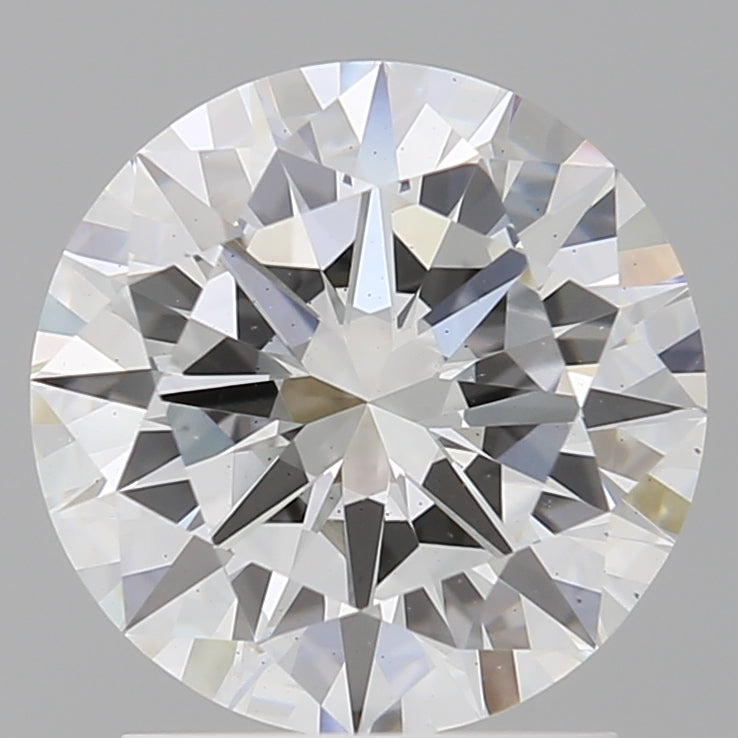2.00 Carat Round Shaped, Excellent Cut, E Color, VS2 Clarity, IGI Certified Lab Grown Diamond