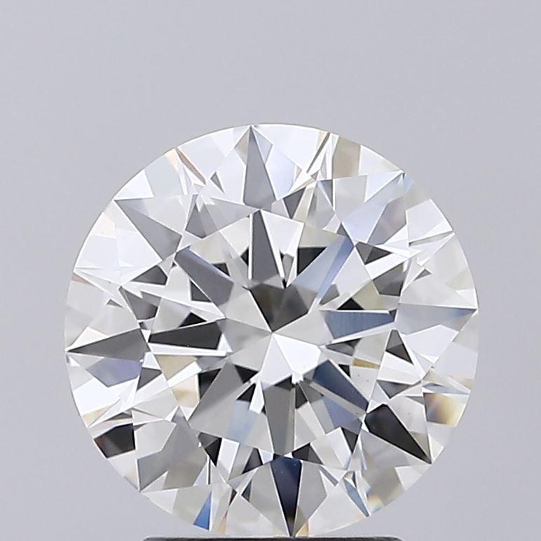 2.55 Carat Round Shaped, Ideal Cut, G Color, VVS2 Clarity, IGI Certified Lab Grown Diamond