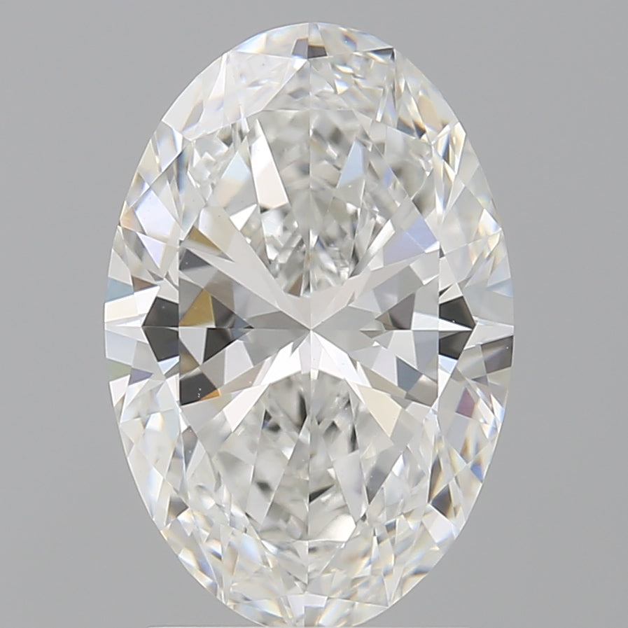 2.50 Carat Oval Shaped, Ideal Cut, F Color, VVS2 Clarity, IGI Certified Lab Grown Diamond