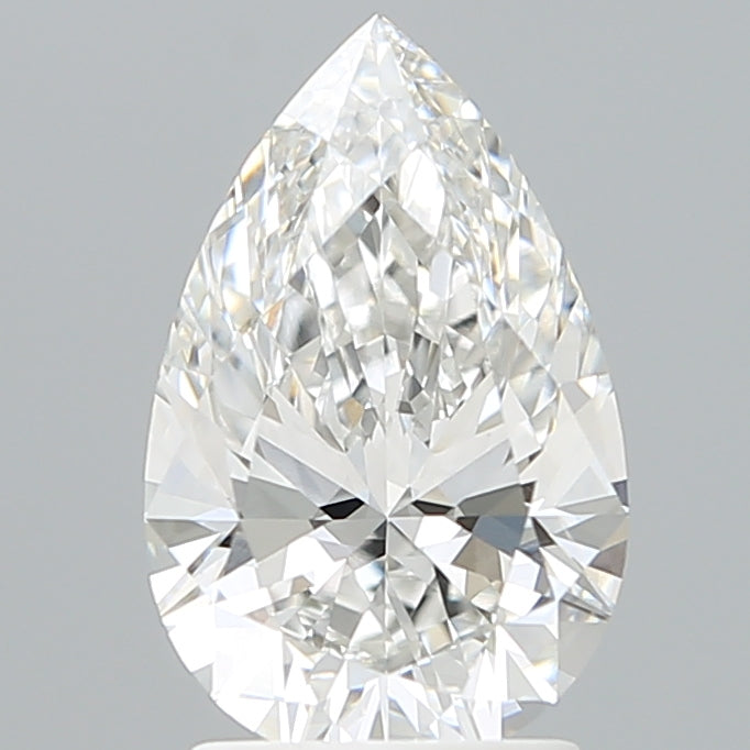 2.09 Carat Pear Shaped, Ideal Cut, E Color, VVS2 Clarity, IGI Certified Lab Grown Diamond