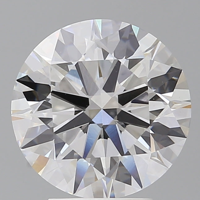 4.09 Carat Round Shaped, Ideal Cut, E Color, VVS2 Clarity, IGI Certified Lab Grown Diamond