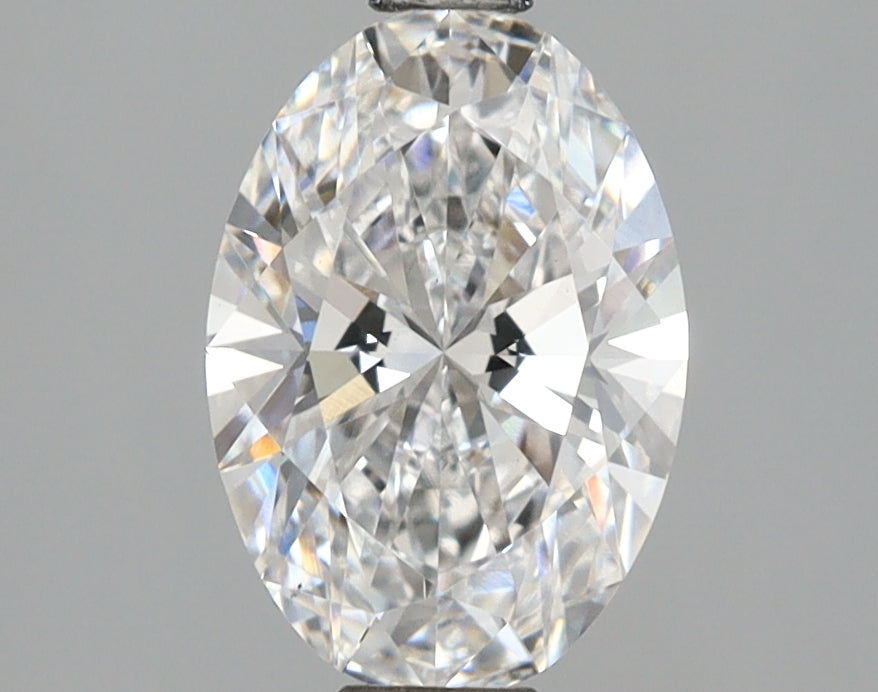 1.54 Carat Oval Shaped, Ideal Cut, D Color, VS1 Clarity, IGI Certified Lab Grown Diamond