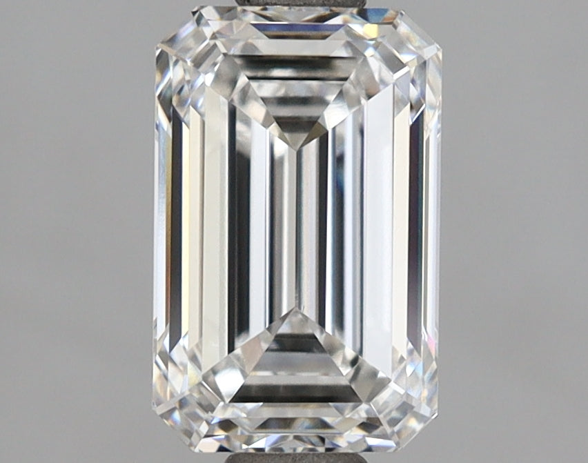 2.05 Carat Emerald Shaped, Ideal Cut, E Color, VVS1 Clarity, IGI Certified Lab Grown Diamond