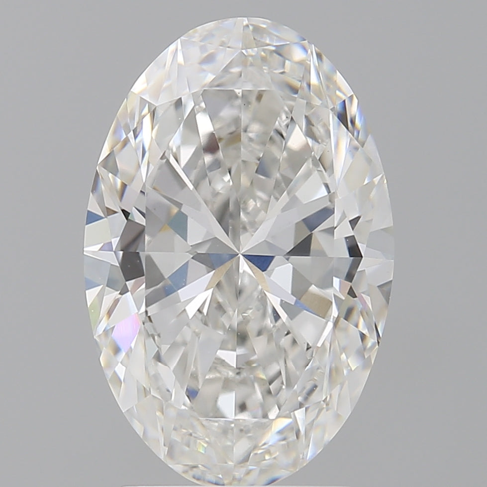3.08 Carat Oval Shaped, Ideal Cut, F Color, VVS2 Clarity, IGI Certified Lab Grown Diamond