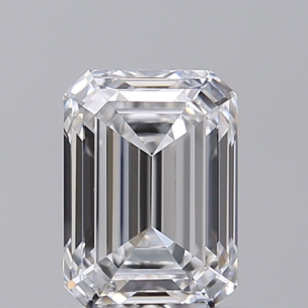 0.90 Carat Emerald Shaped, Ideal Cut, E Color, IF Clarity, IGI Certified Lab Grown Diamond