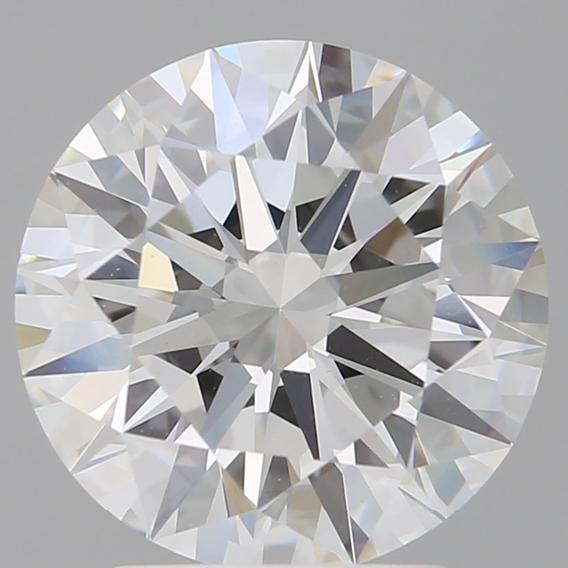 3.03 Carat Round Shaped, Ideal Cut, E Color, VVS2 Clarity, IGI Certified Lab Grown Diamond