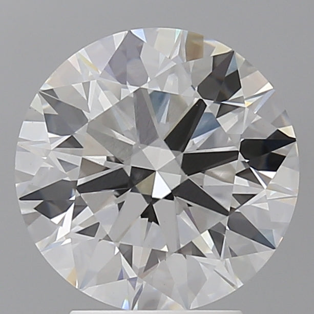 3.53 Carat Round Shaped, Ideal Cut, F Color, VVS2 Clarity, IGI Certified Lab Grown Diamond
