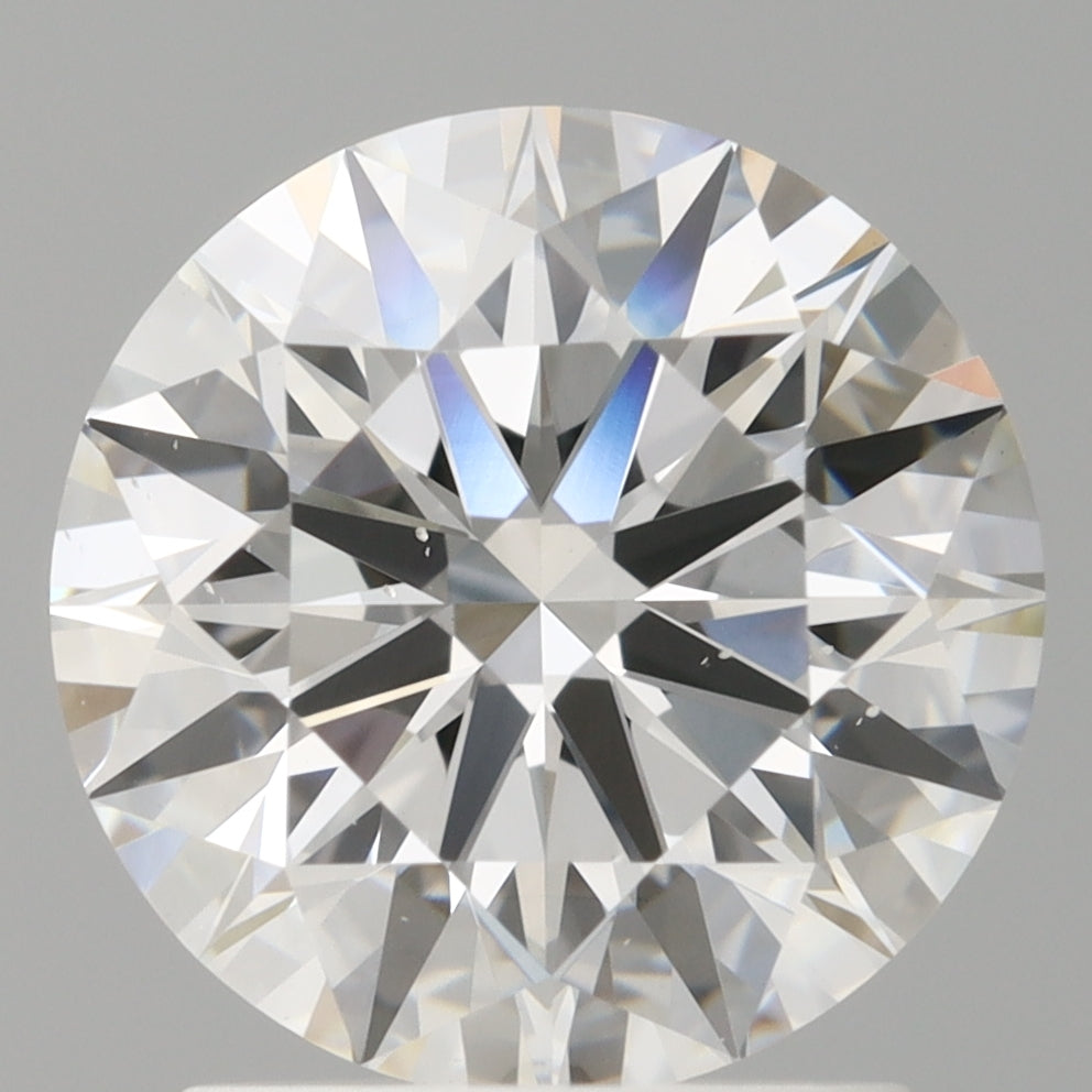 2.01 Carat Round Shaped, Ideal Cut, D Color, VS2 Clarity, IGI Certified Lab Grown Diamond