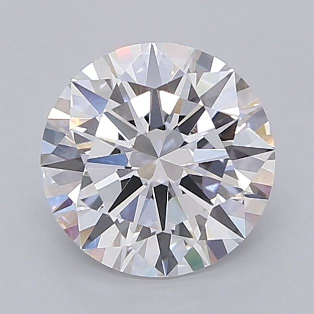 2.00 Carat Round Shaped, Excellent Cut, D Color, VVS2 Clarity, IGI Certified Lab Grown Diamond