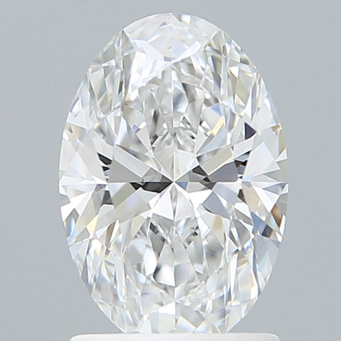 1.58 Carat Oval Shaped, Ideal Cut, E Color, VVS2 Clarity, IGI Certified Lab Grown Diamond
