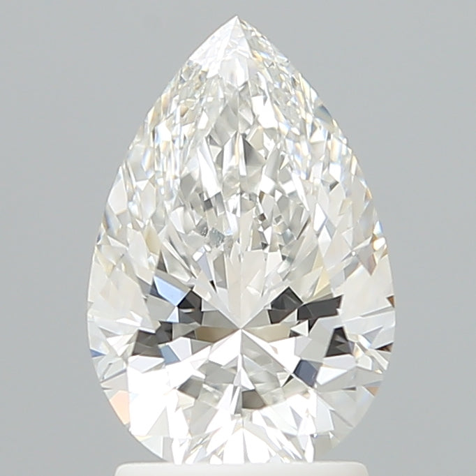 2.10 Carat Pear Shaped, Ideal Cut, F Color, VVS2 Clarity, IGI Certified Lab Grown Diamond