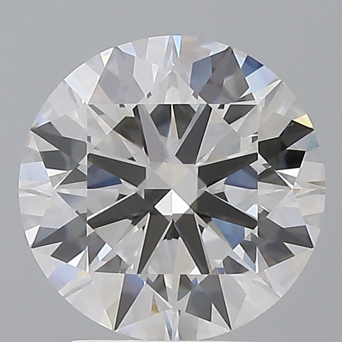 3.01 Carat Round Shaped, Ideal Cut, F Color, VVS2 Clarity, IGI Certified Lab Grown Diamond