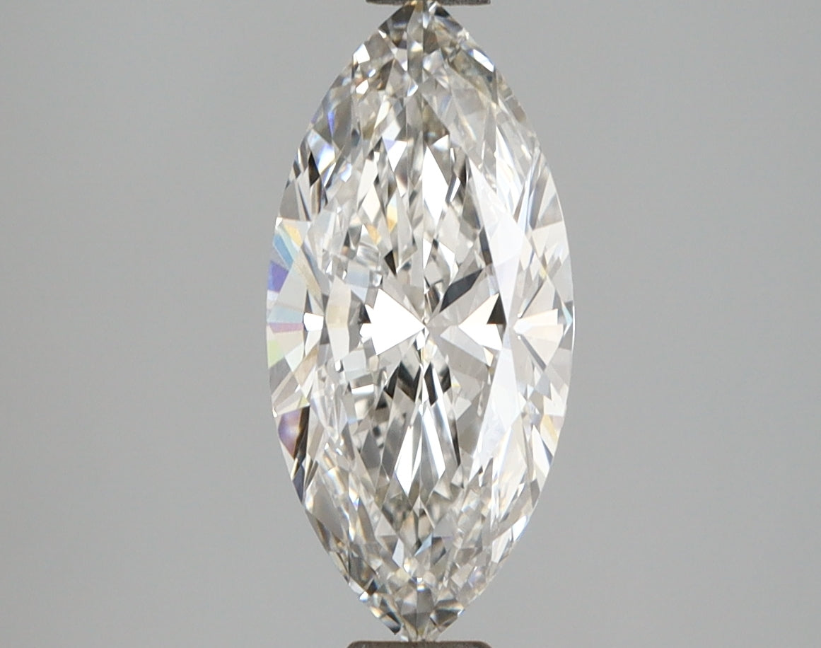 1.63 Carat Marquise Shaped, Ideal Cut, F Color, VVS2 Clarity, IGI Certified Lab Grown Diamond
