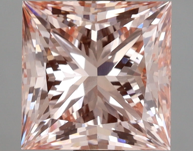 3.12 Carat Princess Shaped, Ideal Cut, VS1 Clarity, IGI Certified Lab Grown Diamond