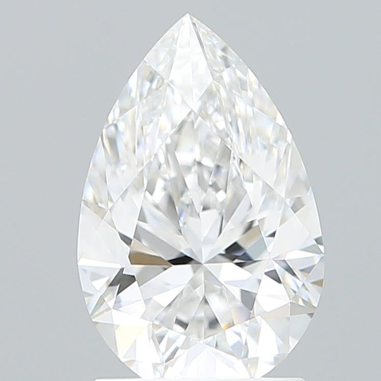 1.74 Carat Pear Shaped, Ideal Cut, D Color, VVS1 Clarity, IGI Certified Lab Grown Diamond