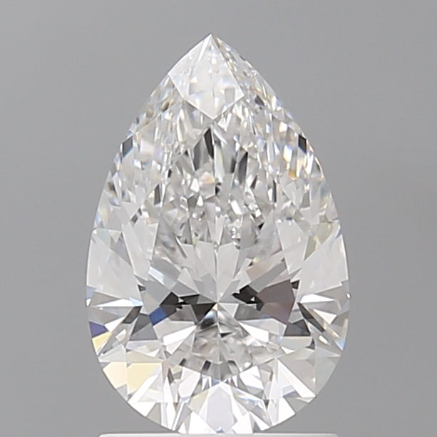 1.59 Carat Pear Shaped, Ideal Cut, E Color, VVS2 Clarity, IGI Certified Lab Grown Diamond