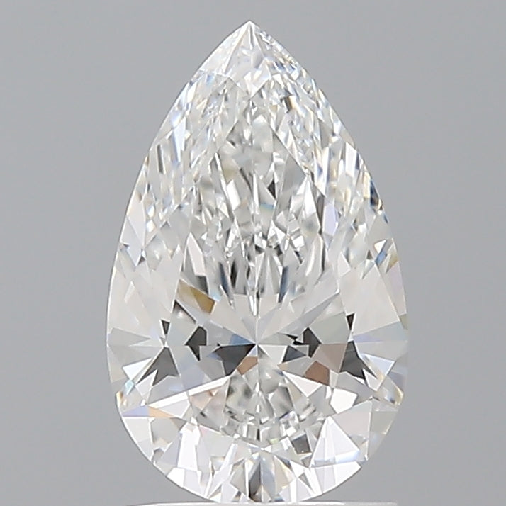 1.55 Carat Pear Shaped, Ideal Cut, E Color, VVS2 Clarity, IGI Certified Lab Grown Diamond