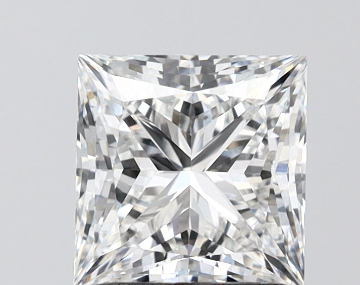 2.03 Carat Princess Shaped, Ideal Cut, E Color, VVS2 Clarity, IGI Certified Lab Grown Diamond