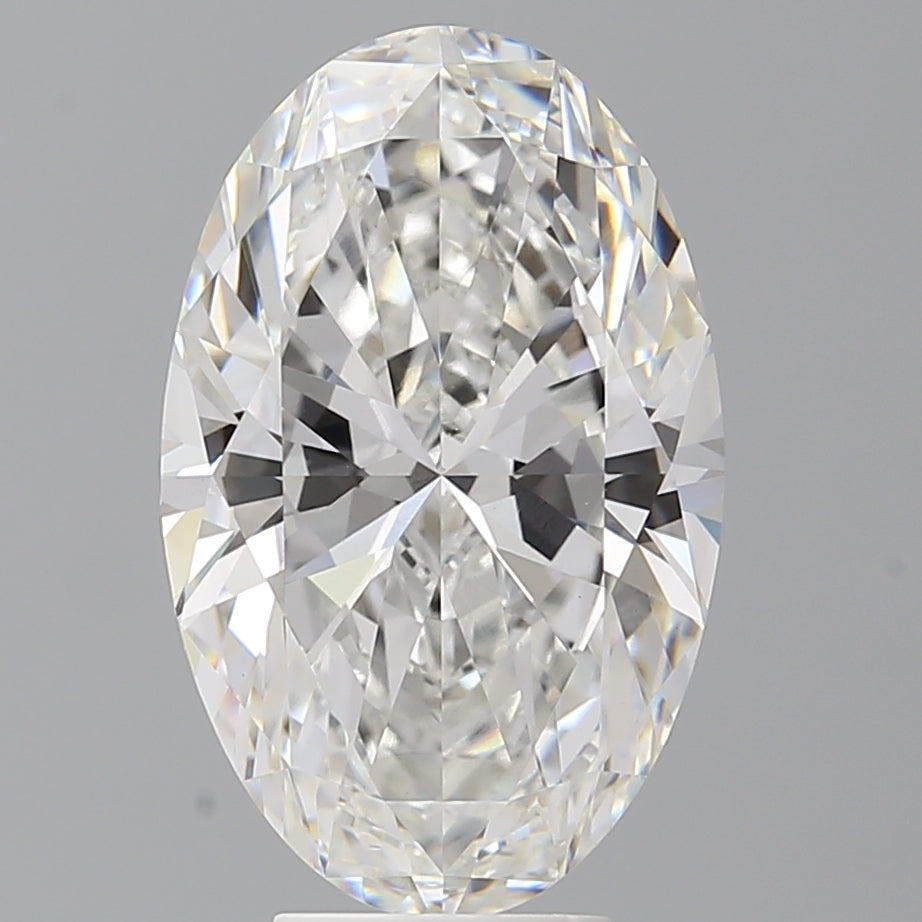 6.07 Carat Oval Shaped, Ideal Cut, F Color, VVS2 Clarity, IGI Certified Lab Grown Diamond