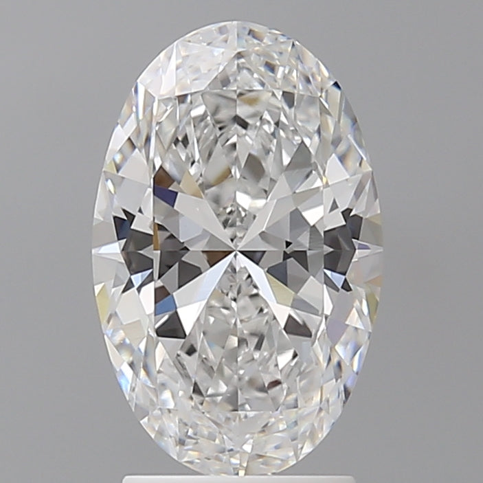 2.55 Carat Oval Shaped, Ideal Cut, D Color, VS1 Clarity, IGI Certified Lab Grown Diamond
