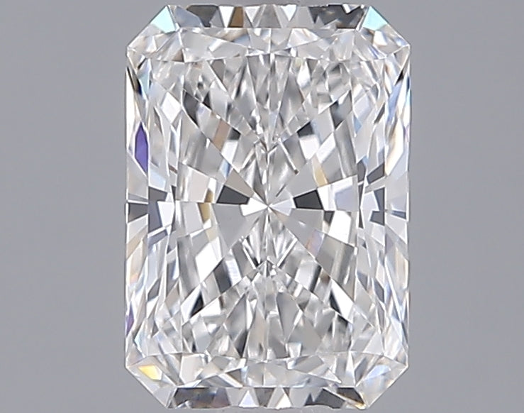 1.55 Carat Radiant Shaped, Ideal Cut, E Color, VVS2 Clarity, IGI Certified Lab Grown Diamond