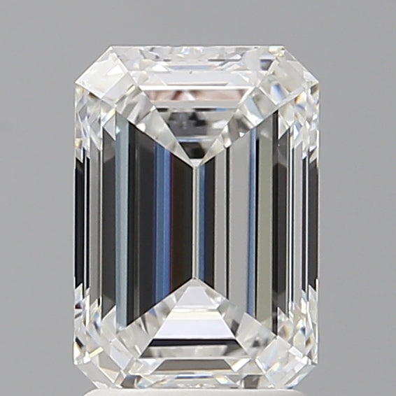 2.10 Carat Emerald Shaped, Ideal Cut, E Color, VVS2 Clarity, IGI Certified Lab Grown Diamond