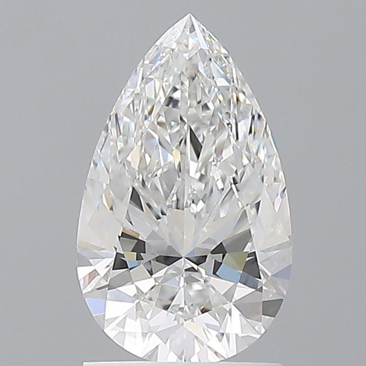 1.59 Carat Pear Shaped, Ideal Cut, E Color, VVS2 Clarity, IGI Certified Lab Grown Diamond