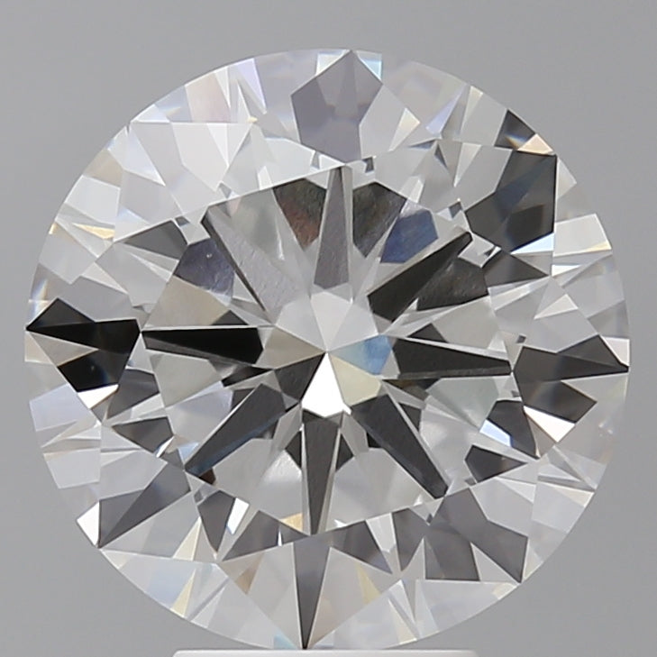 6.08 Carat Round Shaped, Excellent Cut, F Color, VS1 Clarity, IGI Certified Lab Grown Diamond