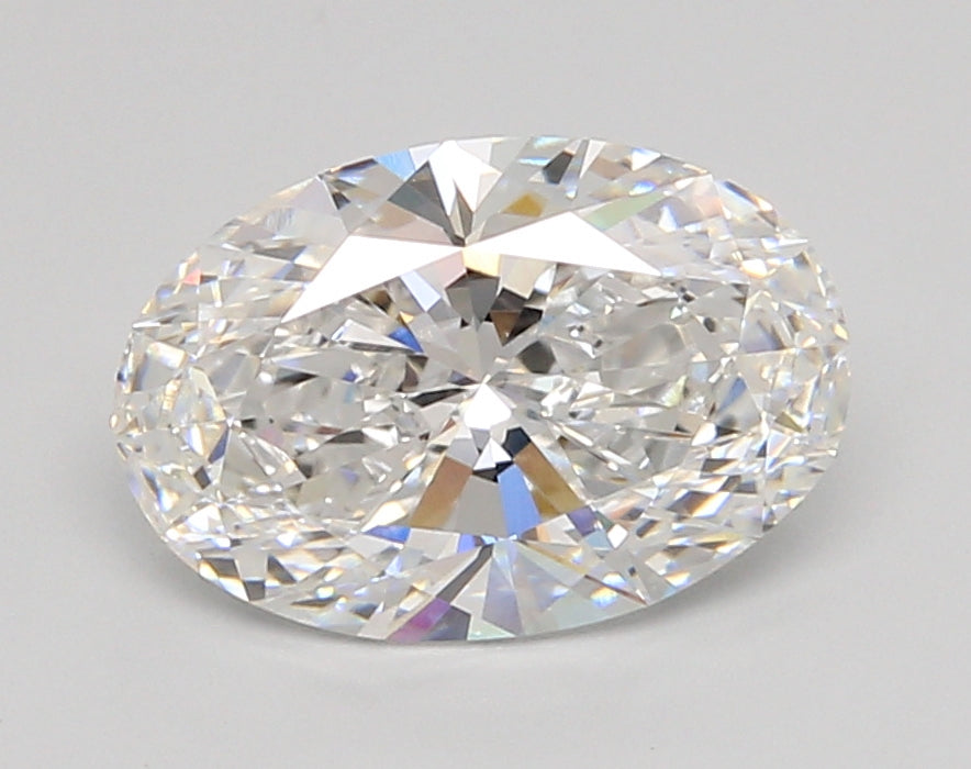 2.56 Carat Oval Shaped, Ideal Cut, E Color, VVS1 Clarity, IGI Certified Lab Grown Diamond