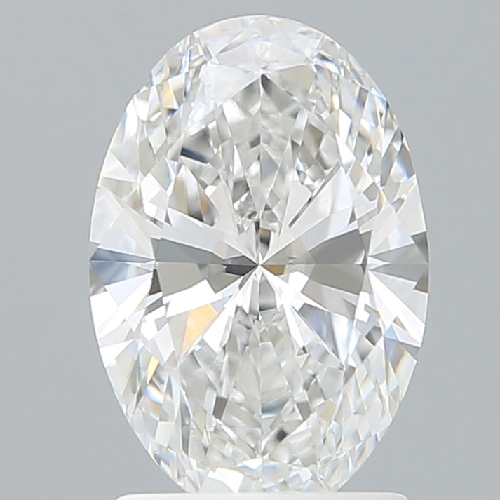 1.77 Carat Oval Shaped, Ideal Cut, D Color, VVS2 Clarity, IGI Certified Lab Grown Diamond